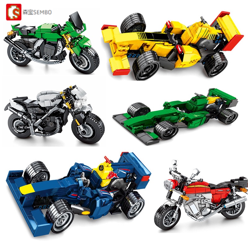 Đồ Chơi Lắp Ráp Xe Mô Tô Bốn Bánh Vui Nhộn Dành Cho Trẻ