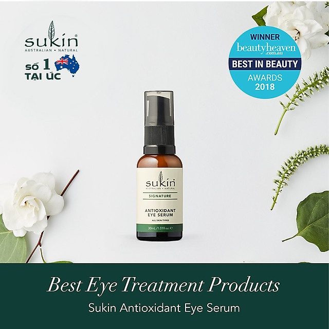 Tinh chất chống nếp nhăn vùng da quanh mắt Sukin Antioxidant Eye Serum 30ml - Bao bì không đẹp