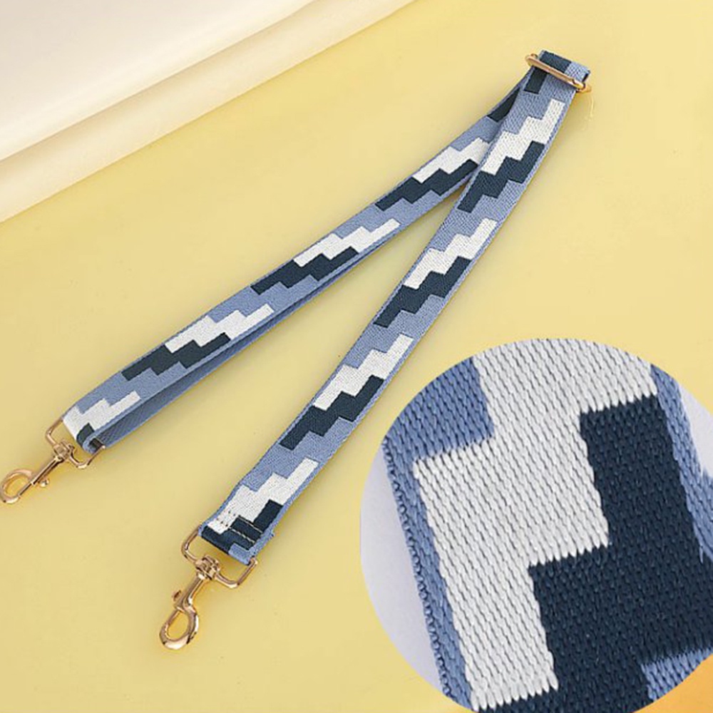 1 dây đeo túi xách thay thế bằng vải canvas màu cầu vồng dễ điều chỉnh thời trang cho nữ