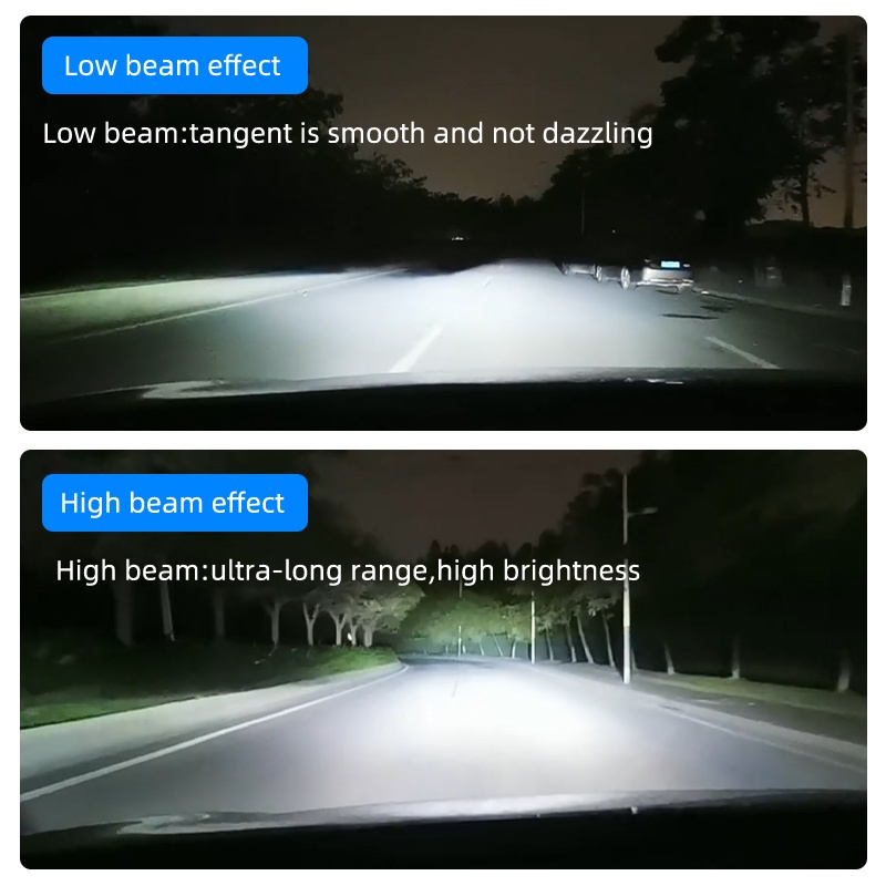 Bóng Đèn LED H4 Công Suất Cao Và Thấp Kèm Ống Kính Chuyên Dụng Cho Xe Hơi / Xe Máy