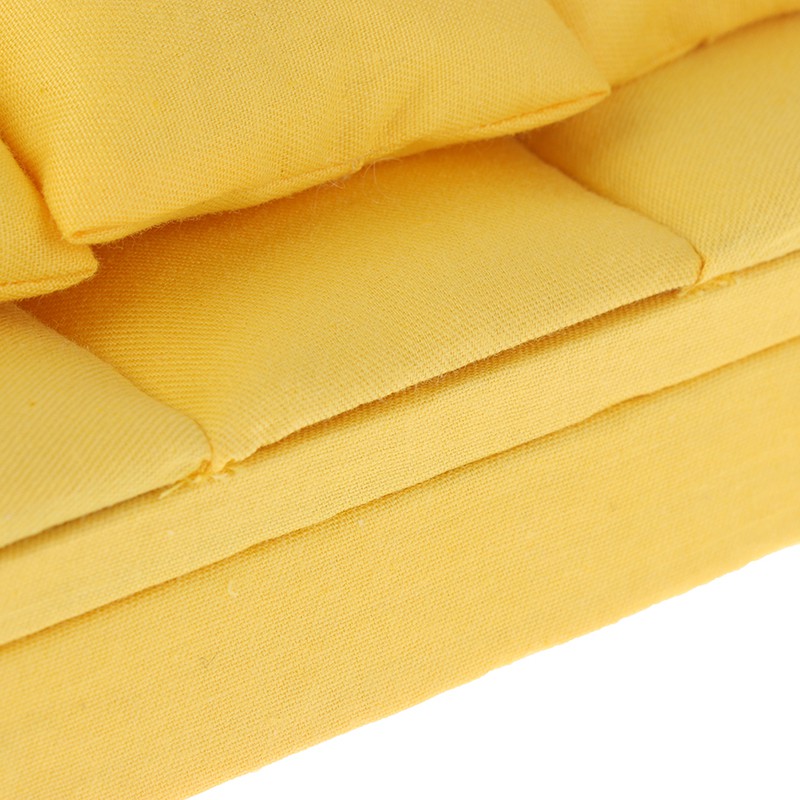 Ghế Sofa Kèm 3 Gối Mini Trang Trí Nhà Búp Bê