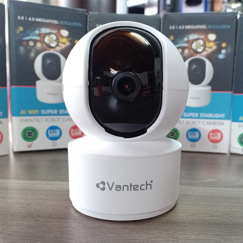 Camera AI Wifi 4MP VANTECH AI-V2010C Đàm thoại 2 chiều - Báo động về điện thoại - Tặng kèm thẻ nhớ tùy chọn