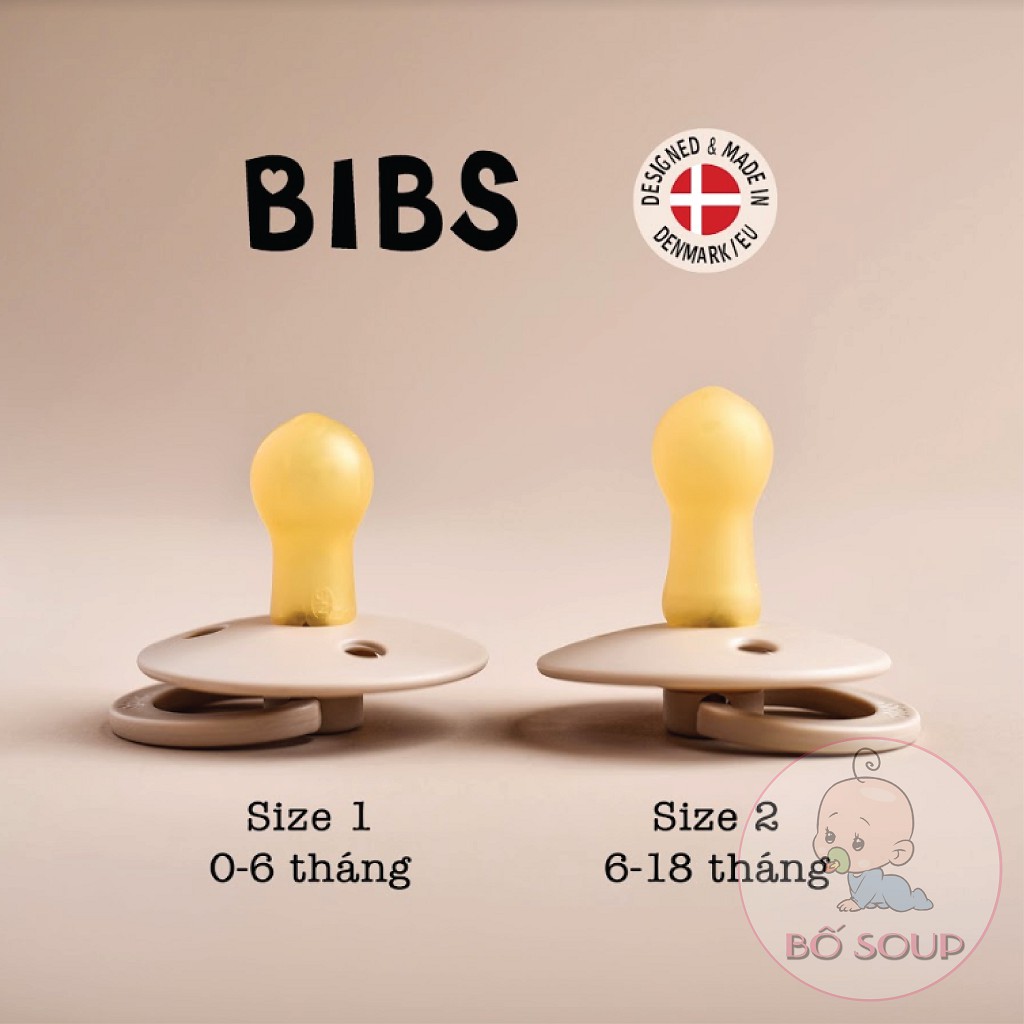 Ti Giả BIBS Đan Mạch Chính Hãng Cho Bé Kèm Nắp Trứng Hoặc Hộp Đựng Shop Bố Soup