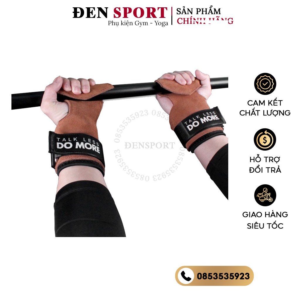 Găng Tay Tập GYM Hở Mu Da Bò Wrist Guard Aolikes (1 Đôi)