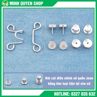 Nút Cài , Khuy Cài, Nút Gài Đinh Điều Chỉnh Lưng Quần Rộng Thời Trang Dành Cho Nữ