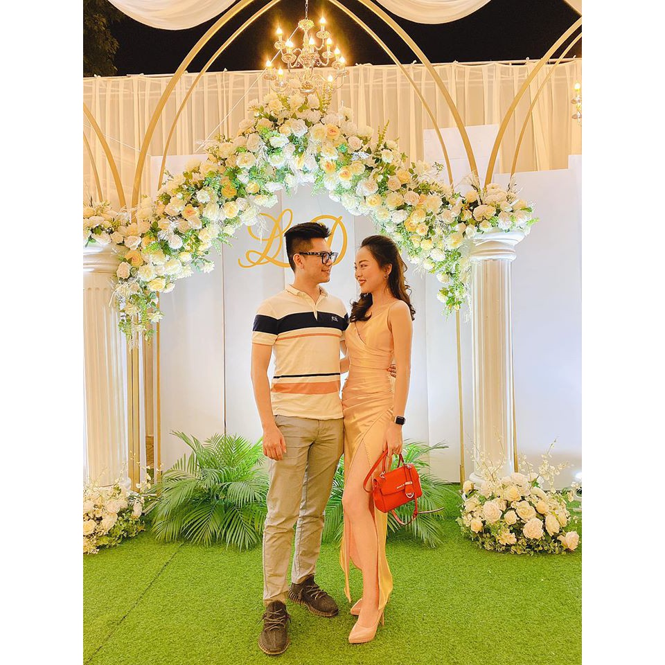 Đầm dạ hội xẻ tà màu vàng sang trọng, quý phái - LYLY Dress | BigBuy360 - bigbuy360.vn