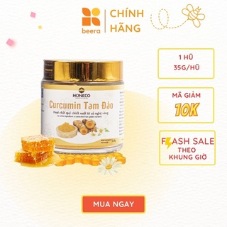 Bột nghệ Curcumin Honeco Beera chống loét dạ dày, rối loạn tiêu hóa (35g)