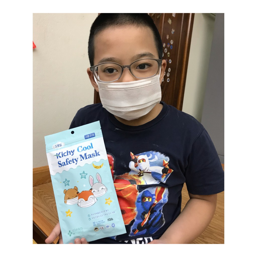 Khẩu trang KICHY COOL Safety Mask trẻ em 5 chiếc/ túi - Ipek_Shop