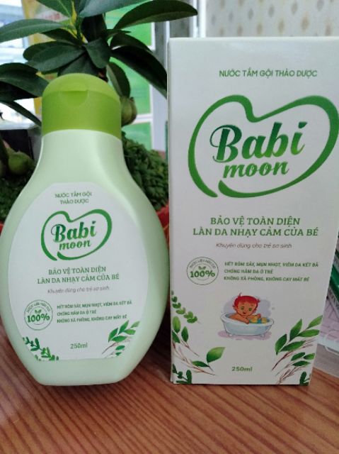 Sữa tắm thảo dược Babi moon 250ml cho trẻ từ sơ sinh