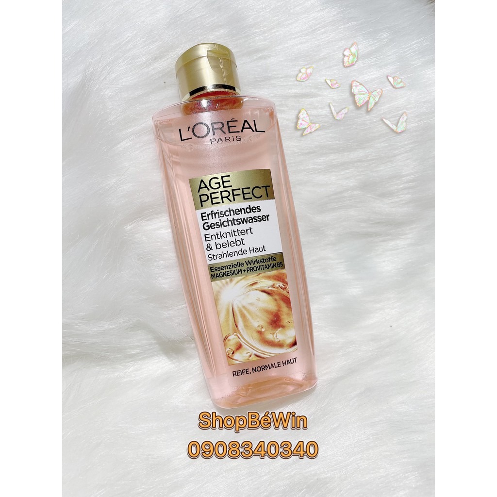 Nước Hoa Hồng Loreal Age Perfect Giảm Mờ Nếp Nhăn, 200 ml-Đức