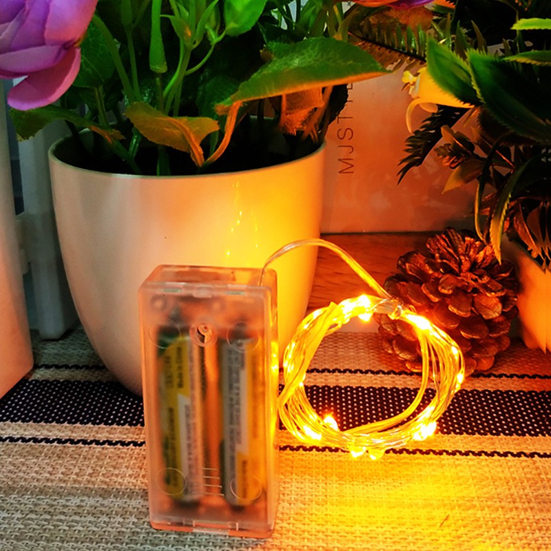 Dây đèn Led trang trí đom đóm dài 3 mét dùng pin tiểu AA