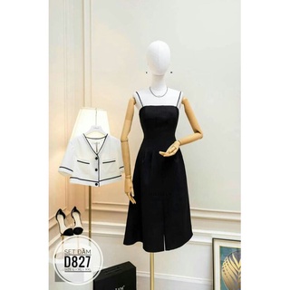 SET ĐẦM BIG SIZE HAI DÂY DỰ TIỆC KÈM ÁO KHOÁC TRẮNG SANG TRỌNG