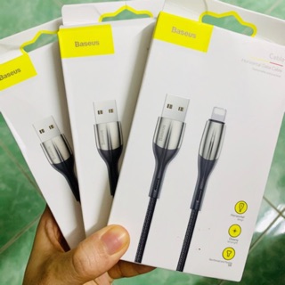 Dây sạc iphone Baseus lightning 3 loại: 100 cm lò xo - 100 cm - 200cm