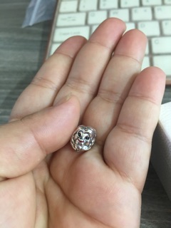 Hạt charm bạc vua sư tử