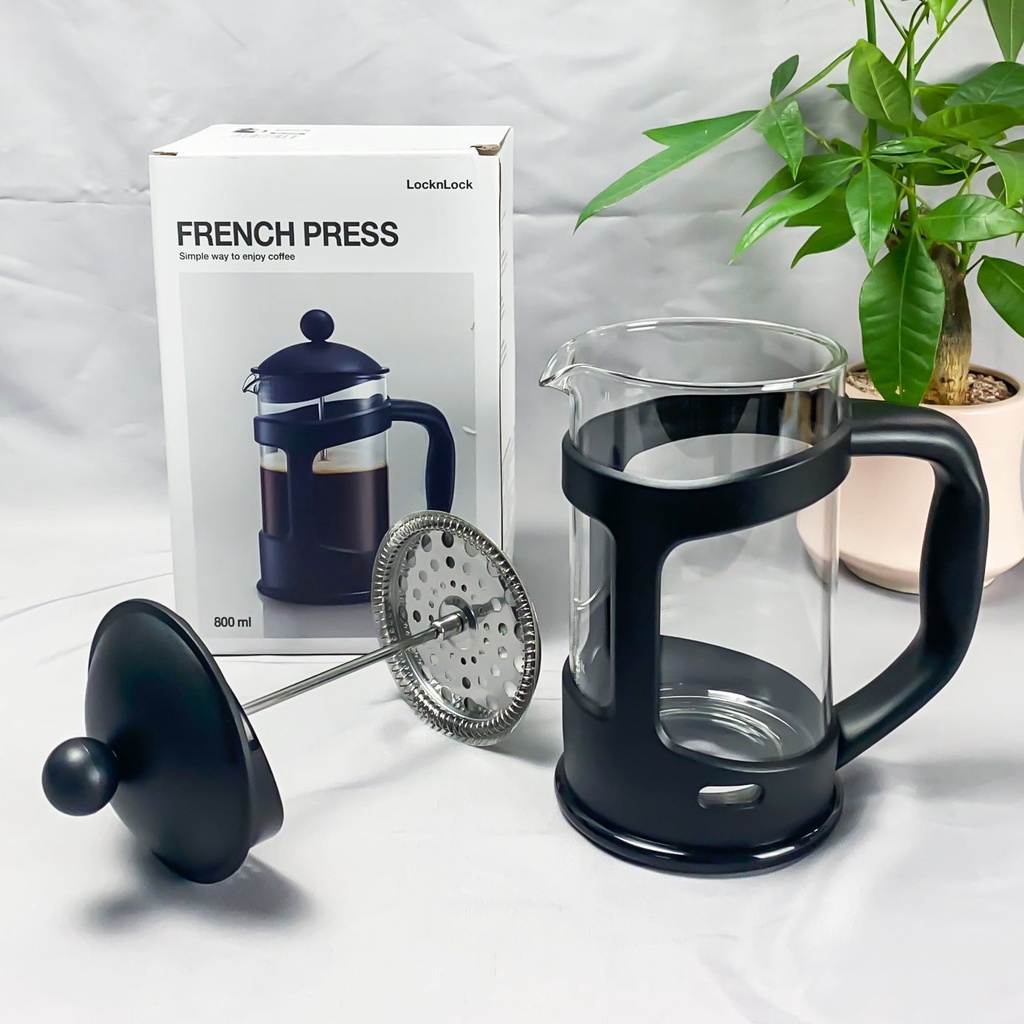 Bình pha cà phê, pha trà Lock&amp;Lock French Press 800ml LLG018