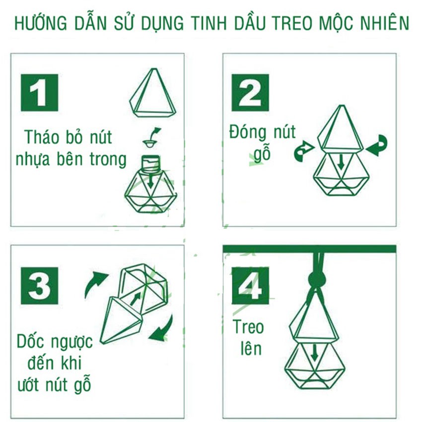 Tinh Dầu Treo Xe Ô Tô Diệt Khuẩn, Khử Mùi, Hương Thơm Dịu Nhẹ