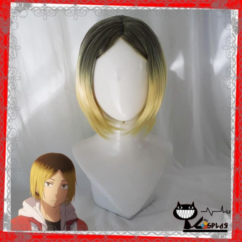 [Sẵn] Wig/tóc giả Kenma - Haikyuu!! màu vàng mix đen [Miu Cosplay]