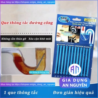 Que thông tắc cống nghẹt đường ống bồn rửa bát chén tay mặt sani sticks đa năng thông minh -GDAN