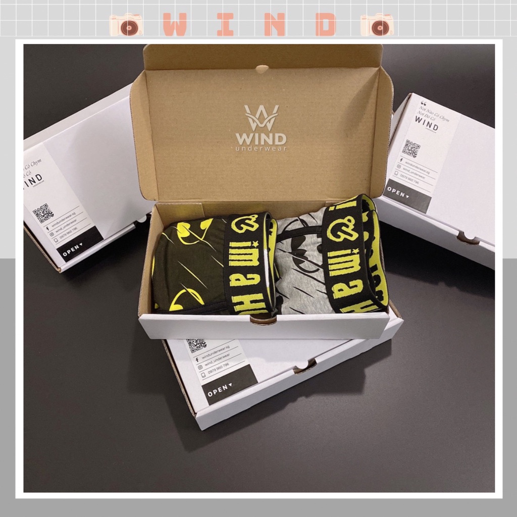 Quần lót nam boxer cao cấp, sip đùi nam chất vải cotton 100% kháng khuẩn siêu thấm hút mồ hôi TIEM PINK HERO