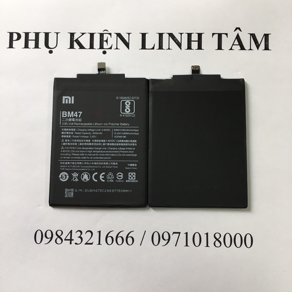 Pin Xiaomi Redmi 4X  4100mAh - New