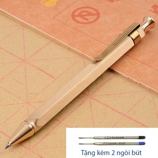 Bút ký cao cấp bằng đồng nguyên khối. Tặng kèm 2 ruột bút