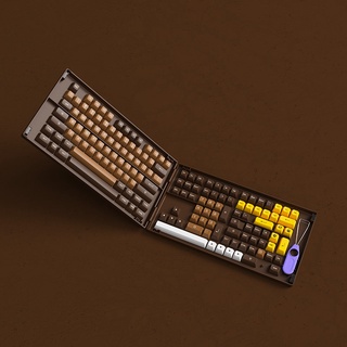 Set keycap AKKO Chocolate (PBT Double-Shot/ASA profile/178 nút)
