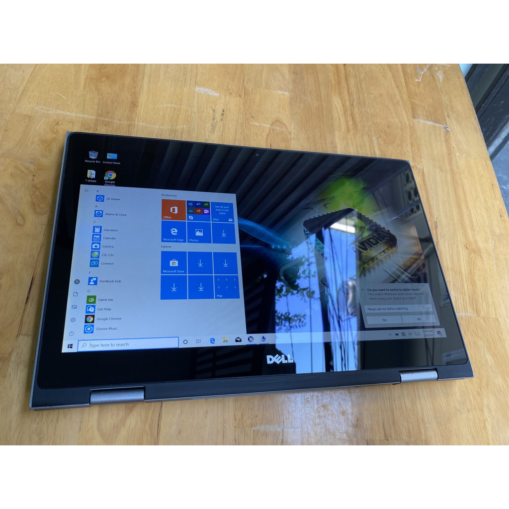 Laptop cũ Dell 15 5568 2in1, i3 – 6100u, 4G, 500G, 15,6in FHD touch, giá rẻ