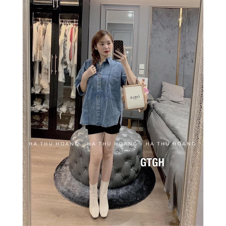 Áo sơmi jeas ngắn tay