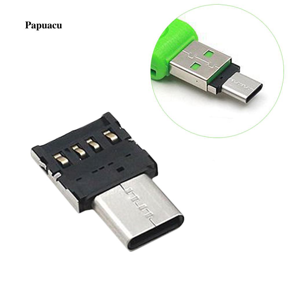 Dây cáp kết nối âm thanh Type C sang USB OTG cho Macbook