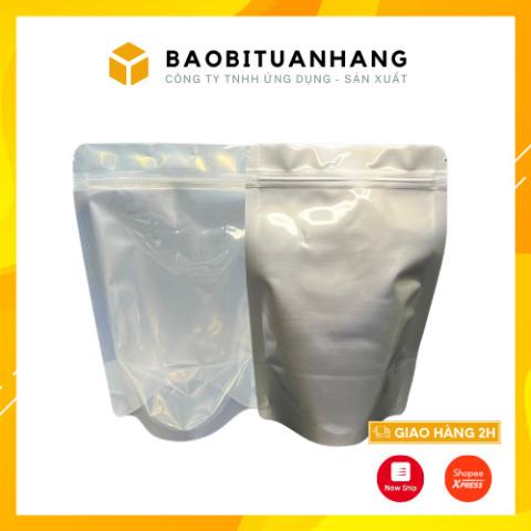 0,5 kg túi zíp 1 mặt trong mặt bạc