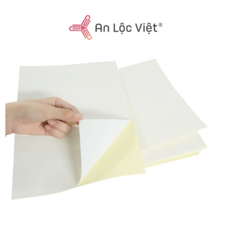 Giấy Decal A4 đế xanh, đế vàng và da bò