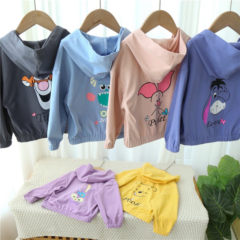 Áo Khoác Cardigan Dệt Kim Có Mũ Trùm Kiểu Hàn Quốc Xinh Xắn Cho Bé