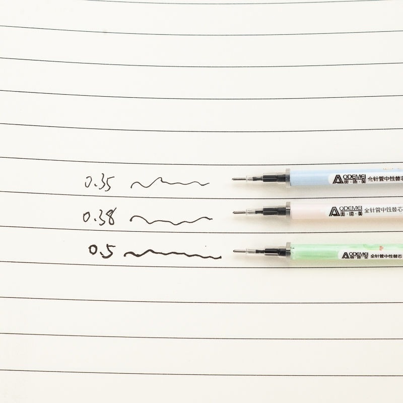 Hộp 20 Ruột Bút Ngòi 0.5mm 0.35mm Ngòi 0.35mm Màu Đen Xanh Dương