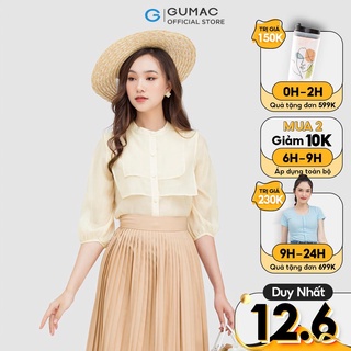 Áo sơ mi kiểu bèo 2 tầng ac05060 thời trang gumac