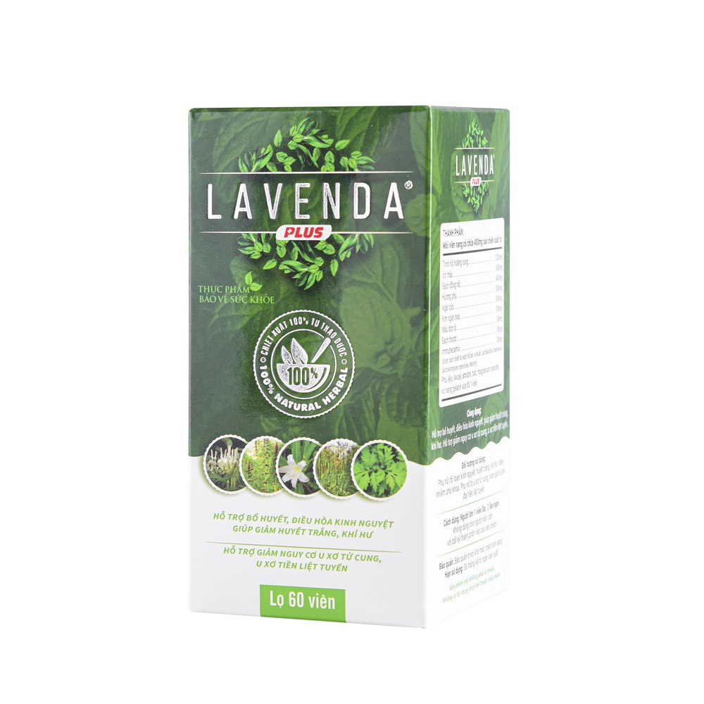 Lavenda Plus - Thực phẩm bảo vệ sức khỏe trợ các vấn đề phụ khoa, điều hòa kinh nguyệt, giảm huyết trắng, khí hư | BigBuy360 - bigbuy360.vn