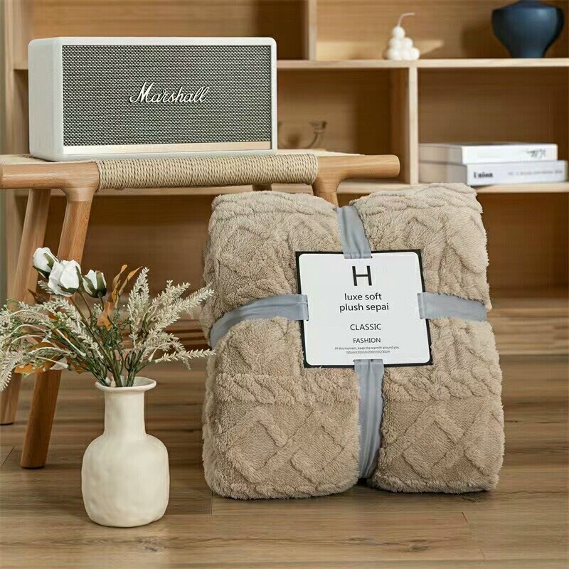 Chăn cừu thừng mềm mịn ấm áp kt 2mx2m3,mền cừu thừng mềm mịn