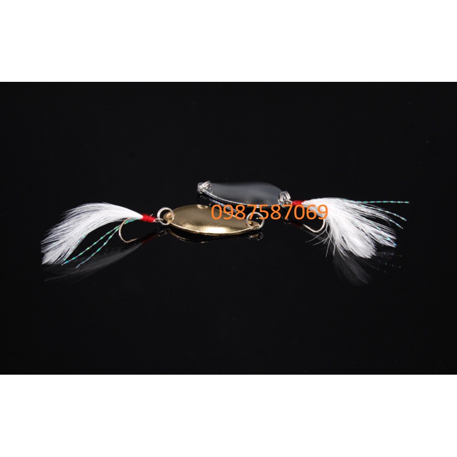 2 Mồi thìa lure  câu cá suối, mương 2.5g / 3.5g /5g