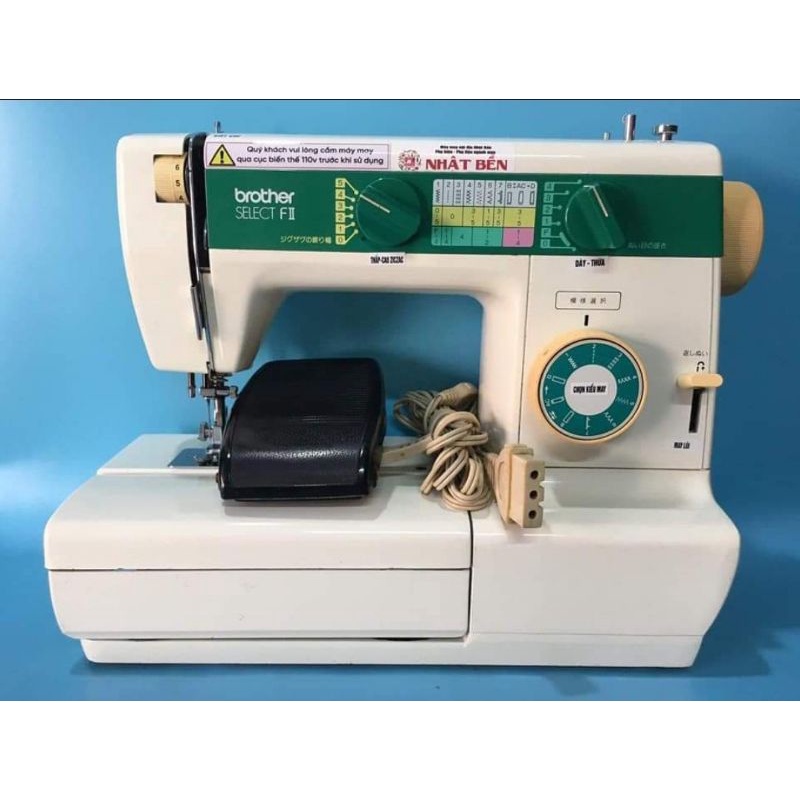 Máy may nội địa Nhật Bản Brother Select FII đầy đủ phụ kiện đi kèm có video hướng dẫn. Zalo 09056181