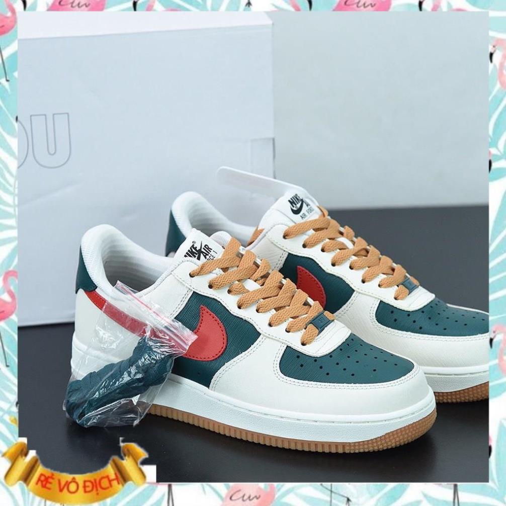 Giày thể thao AF1 trắng xanh đỏ Hot Trend nam nữ, Giày sneaker Force 1 trắng xanh đỏ dùng đi học,tập gym,chạy bộ