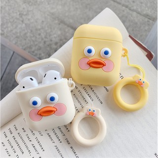 Ốp Airpods hình Gà 2 mầu hình vuông