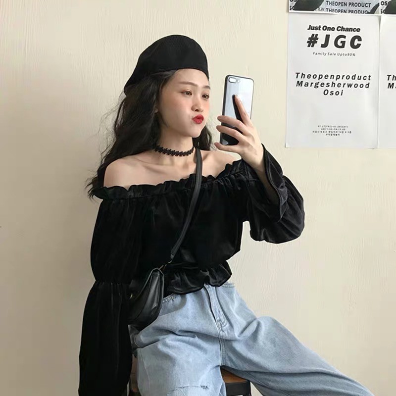 [ ORDER ] Áo trễ vai tay dài