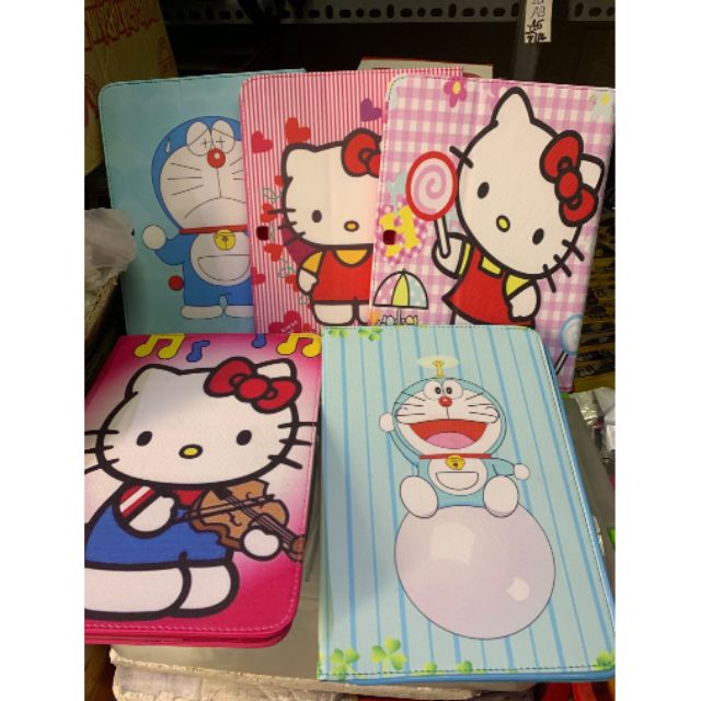 Bao da Samsung Tad 4 10inch T530 hình Doremon , Kitty