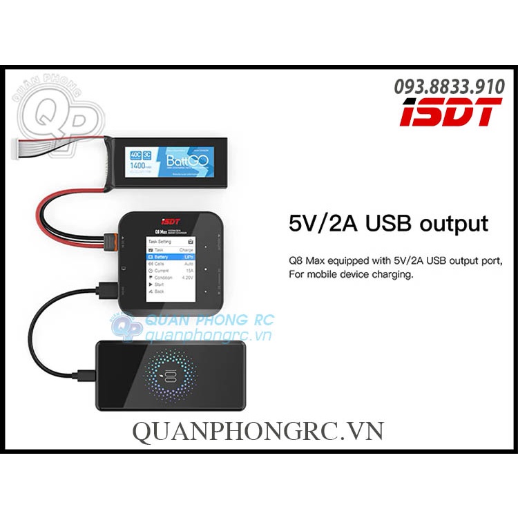 Sạc ISDT Q8 Max 1000W 30A 1-8S Smart Charger