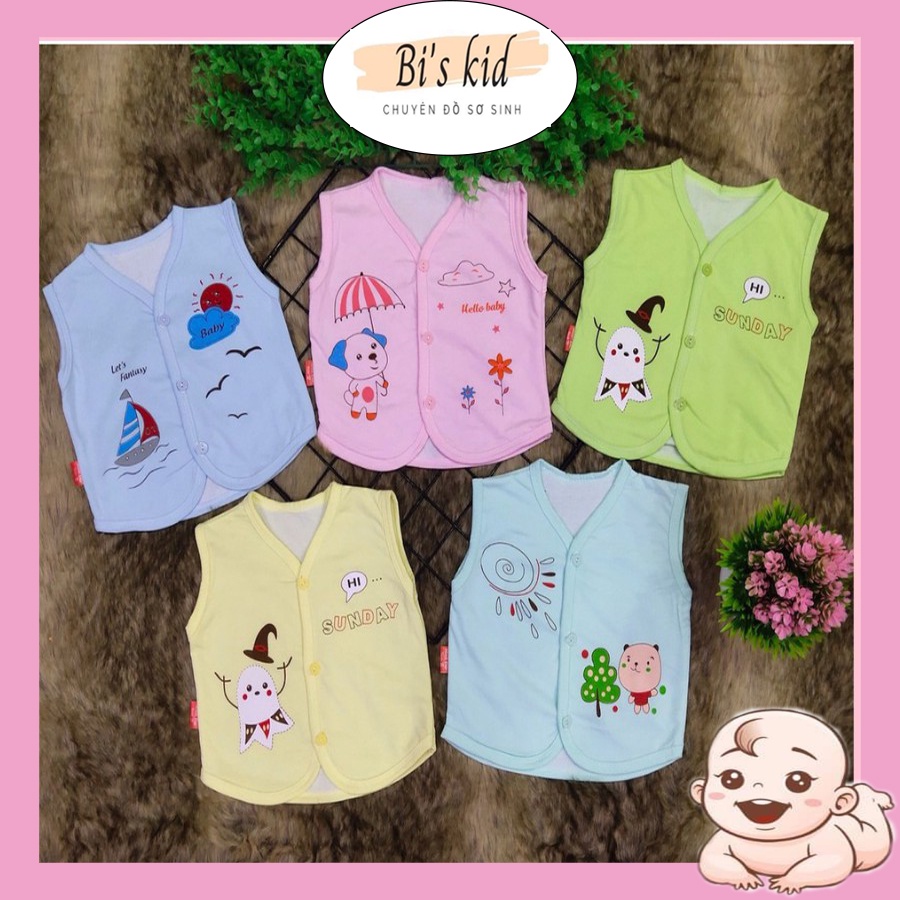 Áo Gile Cotton cho bé mỏng thoáng, phù hợp với mùa thu