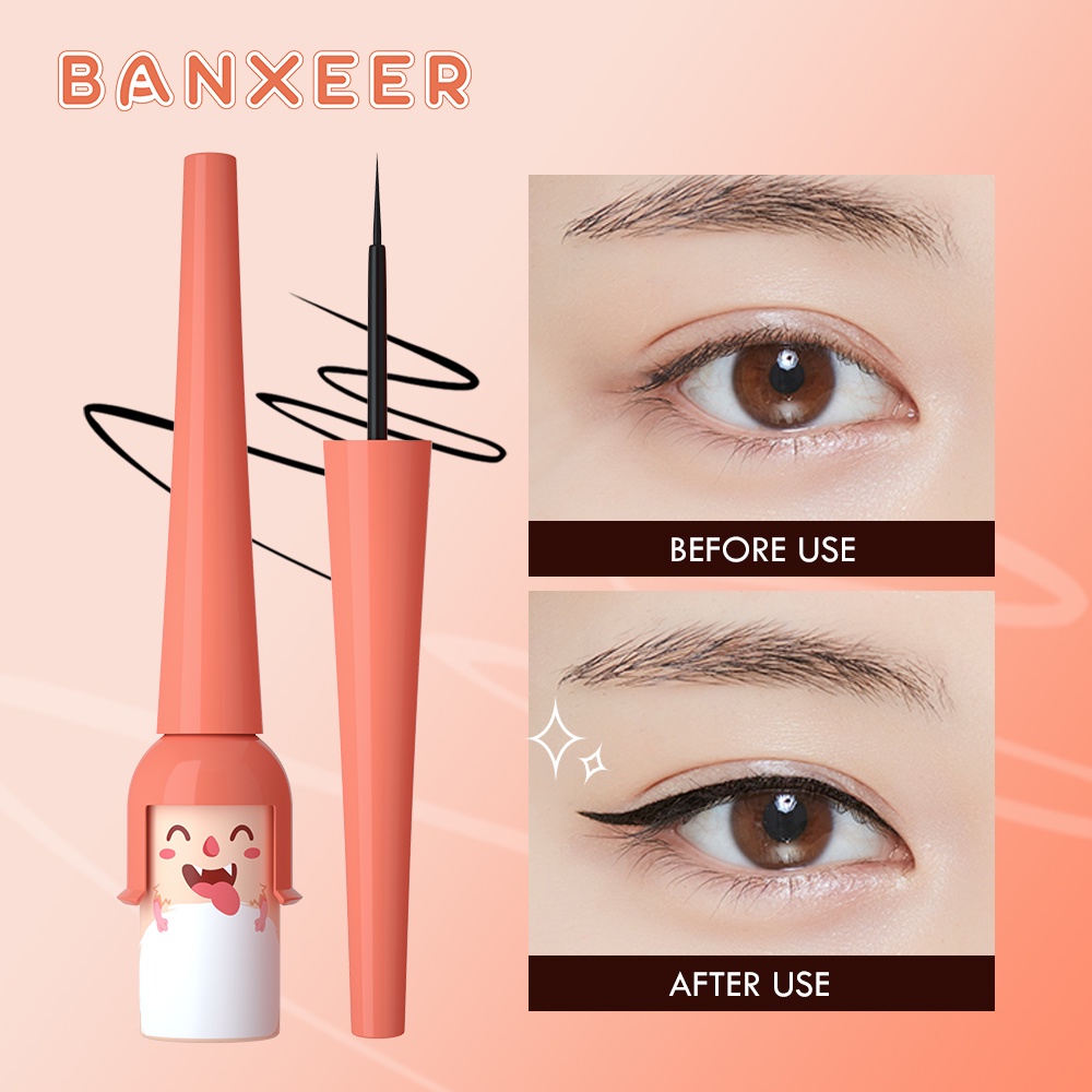 Kẻ mắt BANXEER Không thấm nước Loại bỏ dễ dàng Hai loại sử dụng Lựa chọn nhiều màu 5g