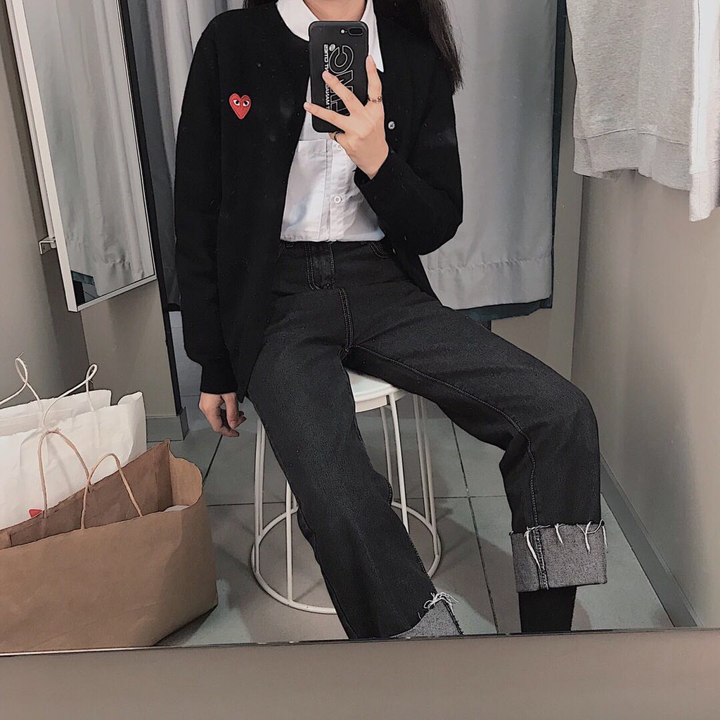 Áo khoác cardigan dệt kim phong cách Jennie Blackpink size S-3Xl