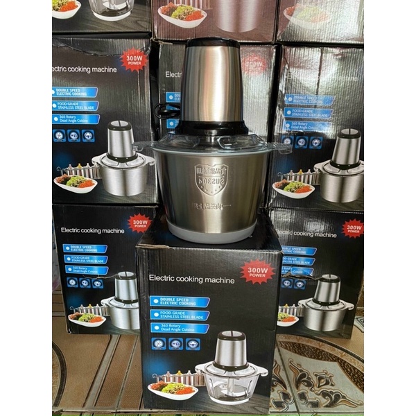 Máy xay thịt đa năng mini , máy xay thịt công nghiệp bằng tay dung tích 3L công suất 300w