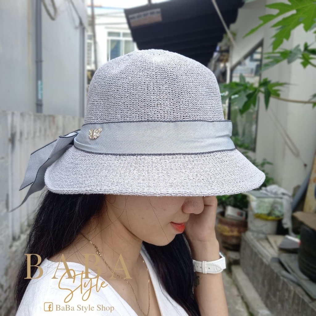 Mũ Cói Nữ Thời Trang vành Nhỏ Phong Cách Hàn Quốc Không Mất Phom Dễ Gấp Gọn Thân Thiện Môi Trường