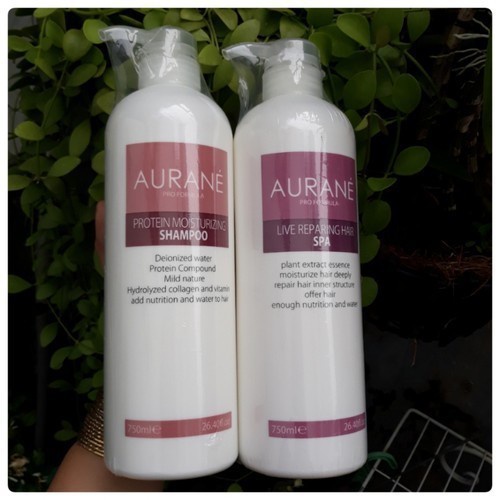 Dầu ngâm tóc Aurane Live Reparing Hair Spa phục hồi làm mượt tóc 750ml