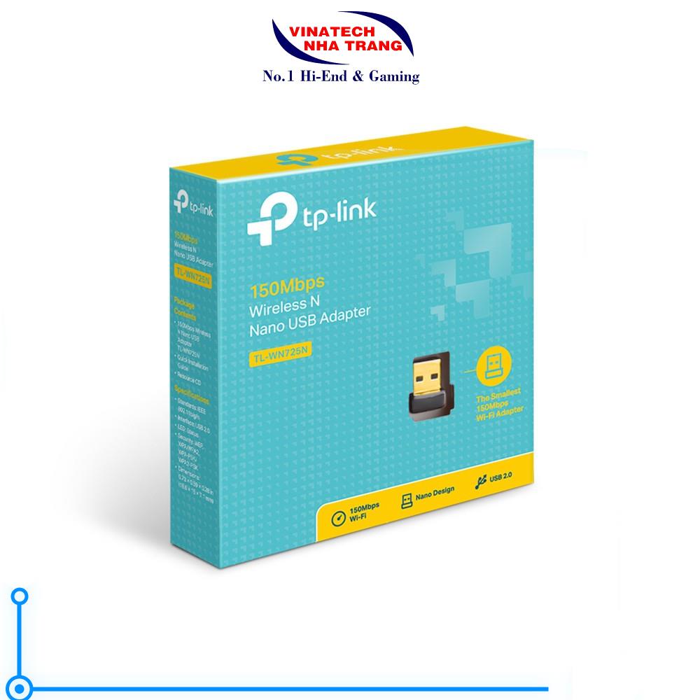 Bộ Chuyển Đổi USB Wifi TP-Link TL-WN725N Chuẩn N 150Mbps-Hàng chính hãng,tốc độ cao